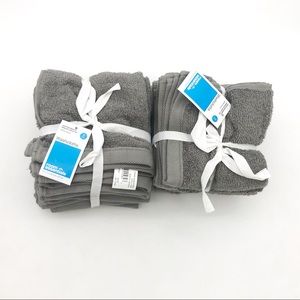 NWT! Set of 2 Room Essentials Washcloths 8 packs